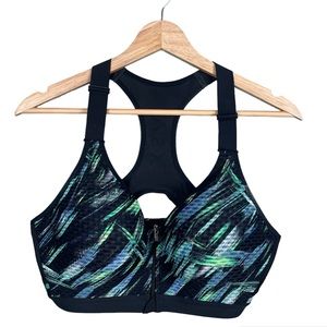 Victoria's Secret Knockout Sports Bra 36D Front Zip Underwire High Impact